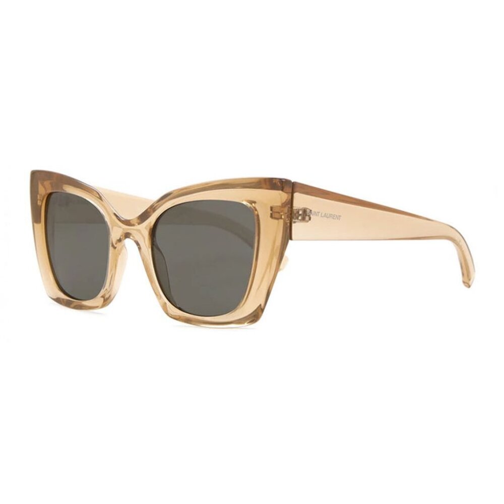 NWT SAINT LAURENT SUNGLASSES NUDE GREY - Picture 2 of 4